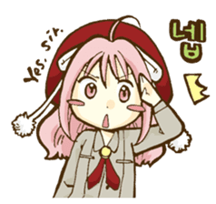 Beribboned beret Sehui-chan sticker #12670077