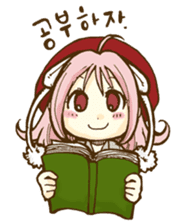 Beribboned beret Sehui-chan sticker #12670083