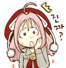 Beribboned beret Sehui-chan sticker #12670084