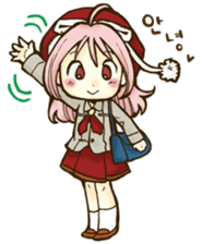 Beribboned beret Sehui-chan sticker #12670085