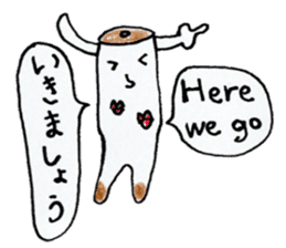 English Japanese bilingual sticker 2nd sticker #12670517