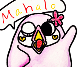 Peach color beak penguin, -PoNi- sticker #12670575
