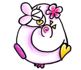 Peach color beak penguin, -PoNi- sticker #12670577