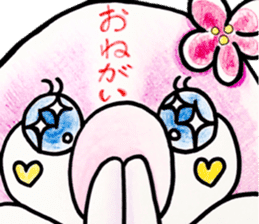 Peach color beak penguin, -PoNi- sticker #12670578