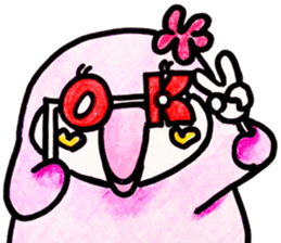 Peach color beak penguin, -PoNi- sticker #12670584