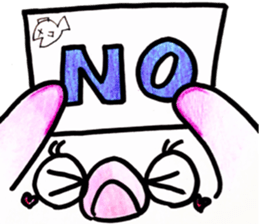 Peach color beak penguin, -PoNi- sticker #12670585