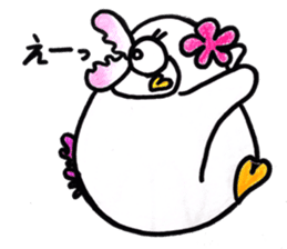 Peach color beak penguin, -PoNi- sticker #12670599