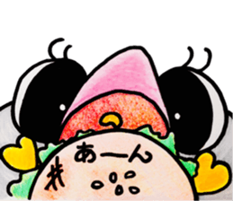 Peach color beak penguin, -PoNi- sticker #12670607