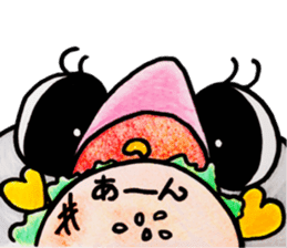 Peach color beak penguin, -PoNi- sticker #12670607