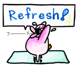 Peach color beak penguin, -PoNi- sticker #12670609