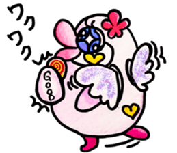 Peach color beak penguin, -PoNi- sticker #12670612