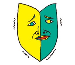 Chaos face sticker #12670890