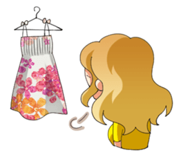Flighty girl Cathy 3 (Cartoon version) sticker #12670901