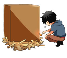 Flighty girl Cathy 3 (Cartoon version) sticker #12670904