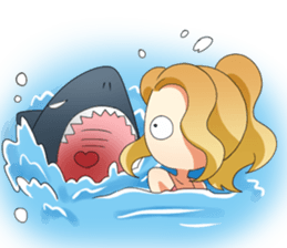 Flighty girl Cathy 3 (Cartoon version) sticker #12670908