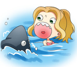 Flighty girl Cathy 3 (Cartoon version) sticker #12670909