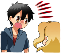 Flighty girl Cathy 3 (Cartoon version) sticker #12670927