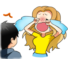 Flighty girl Cathy 3 (Cartoon version) sticker #12670928