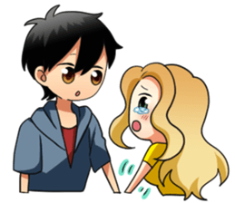 Flighty girl Cathy 3 (Cartoon version) sticker #12670931