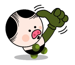 Ruffian pig sticker #12671180