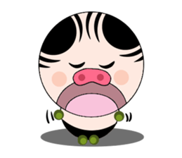 Ruffian pig sticker #12671193