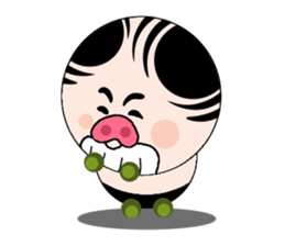 Ruffian pig sticker #12671194