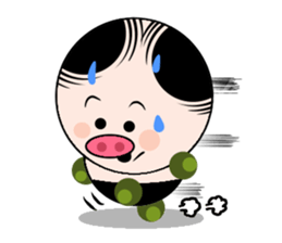 Ruffian pig sticker #12671200