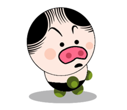 Ruffian pig sticker #12671203