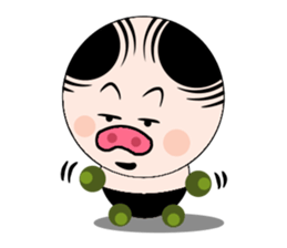 Ruffian pig sticker #12671207