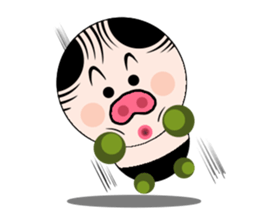 Ruffian pig sticker #12671208