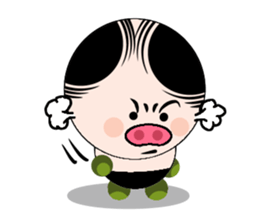 Ruffian pig sticker #12671210