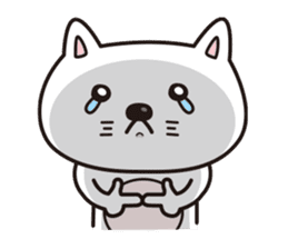 Life of crying cat sticker #12671254