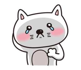 Life of crying cat sticker #12671258
