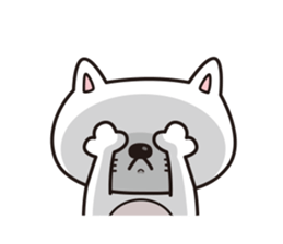 Life of crying cat sticker #12671261