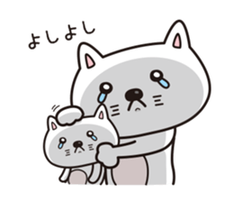 Life of crying cat sticker #12671265