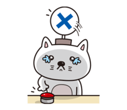 Life of crying cat sticker #12671268