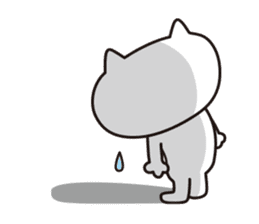 Life of crying cat sticker #12671271