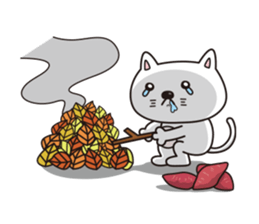 Life of crying cat sticker #12671277