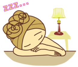 sticker of a young girl sticker #12672278