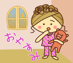 sticker of a young girl sticker #12672279