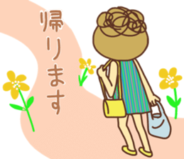 sticker of a young girl sticker #12672282