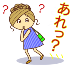 sticker of a young girl sticker #12672284