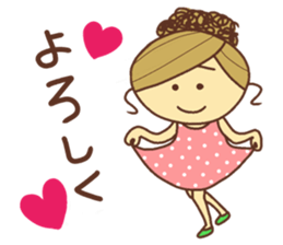 sticker of a young girl sticker #12672285