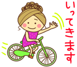 sticker of a young girl sticker #12672287