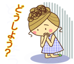 sticker of a young girl sticker #12672291