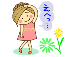 sticker of a young girl sticker #12672294