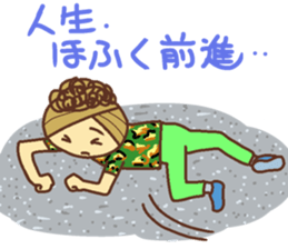 sticker of a young girl sticker #12672295