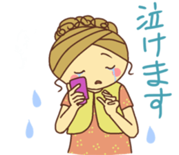 sticker of a young girl sticker #12672300