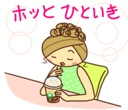 sticker of a young girl sticker #12672303