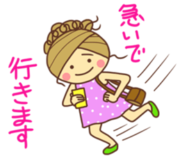 sticker of a young girl sticker #12672307